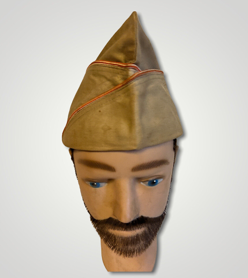 WW2 US Military Garrison Cap Hat Khaki j