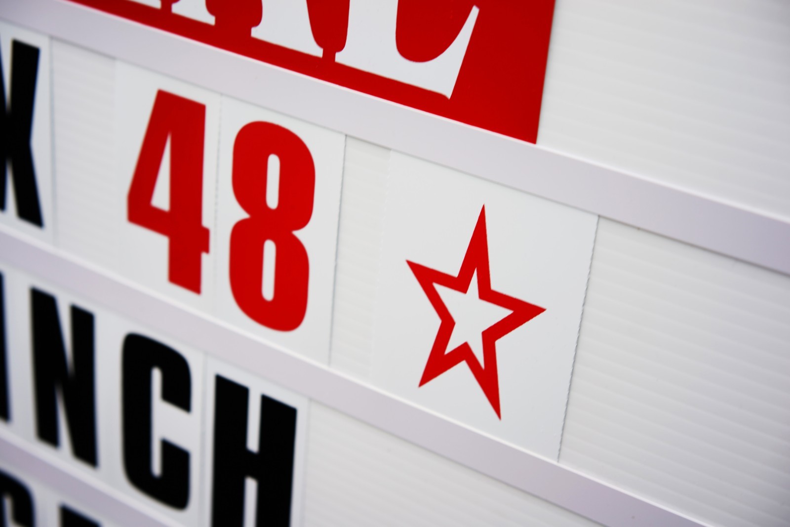 32"x 48" A Frame Changeable Letters Message Sidewalk Sign With 4" Letters set