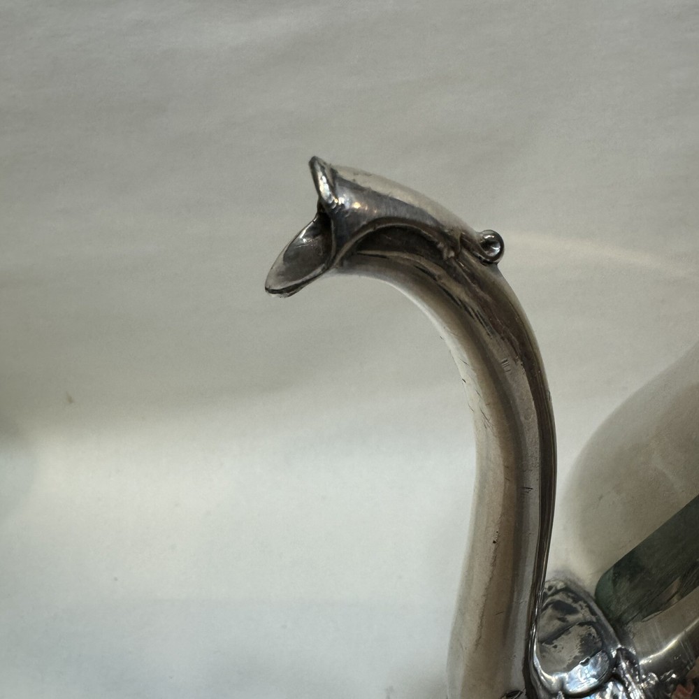 High Quality Large Insulated Silver plated Tea Pot British Hallmarks