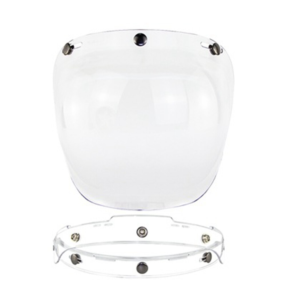 Helmet Visor Motorcycle Helmets Bubble Flip Up Motorcycles Transparent Frame