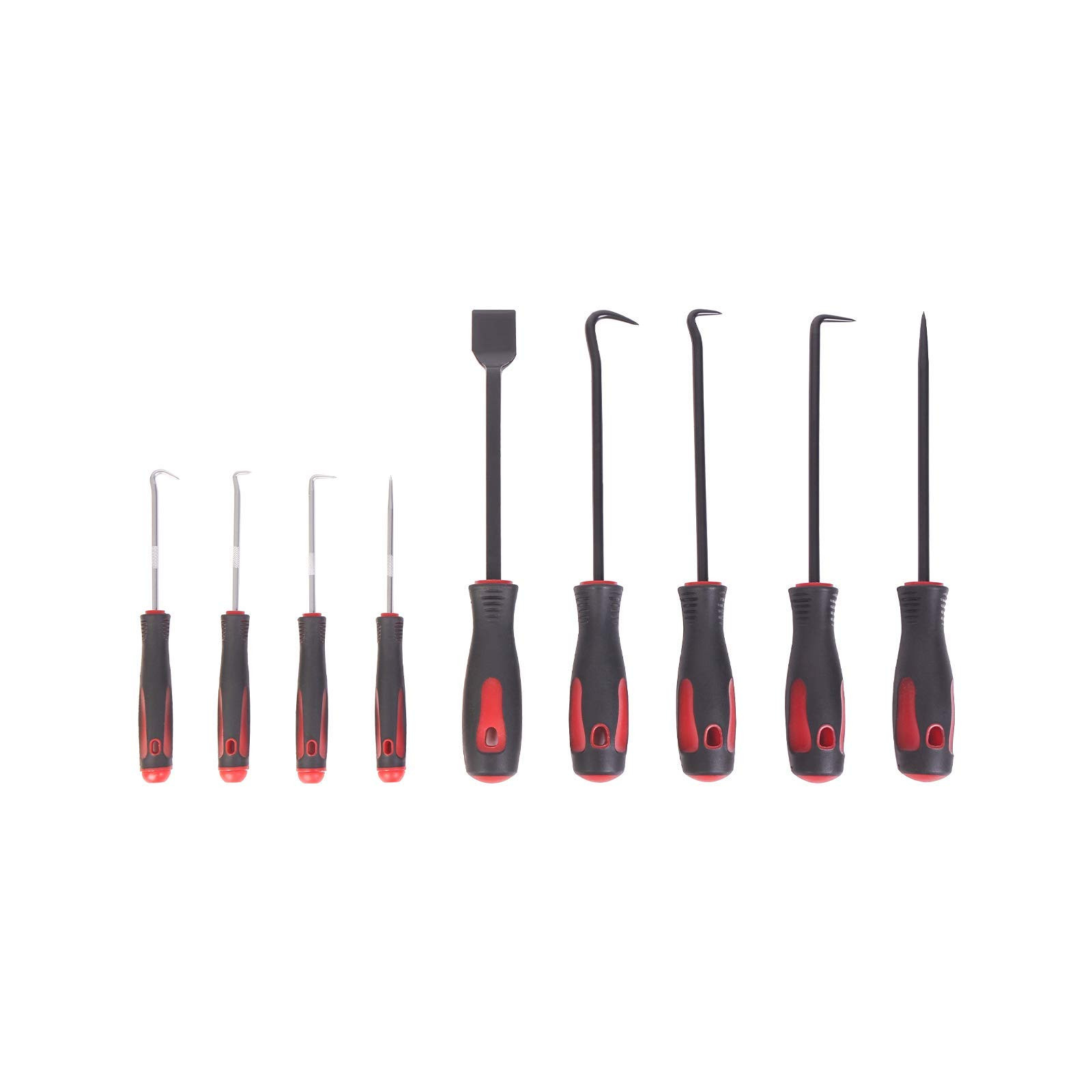 9-Piece Scraper Hook and Pick Tool Set Car Removal Tool O Rings Seals Rubber