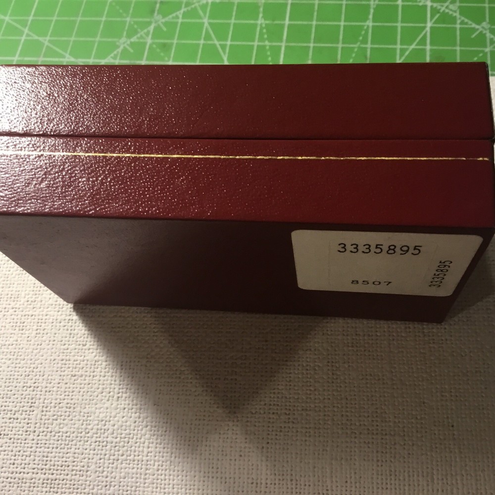 Cufflinks Square Shiny Gold Tone Smart VGC Nice Box