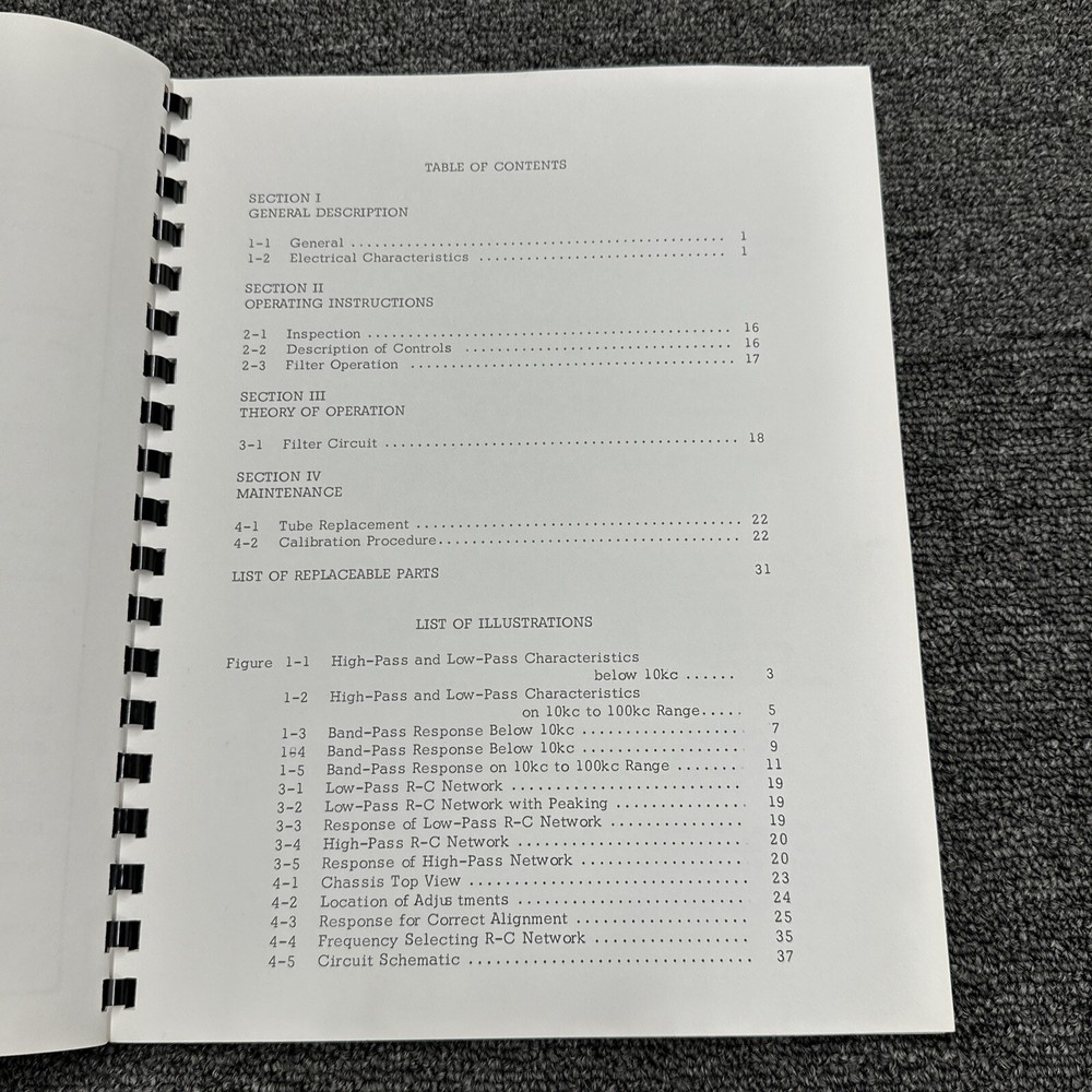 Dytronics Model 722/723 Universal Filter Operation Instruction Manual