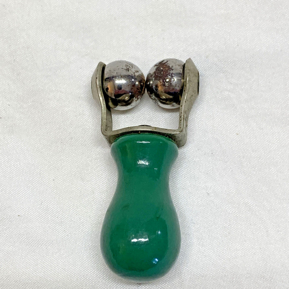 1930s Ace Marble Razor Strop Blade Sharpener Green Handle