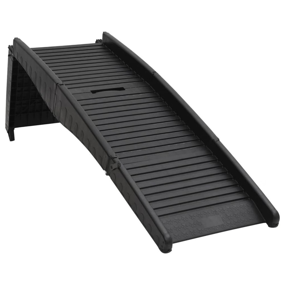 Dog Ramp Black Plastic Folding Foldable Dog Ramp Rectangular