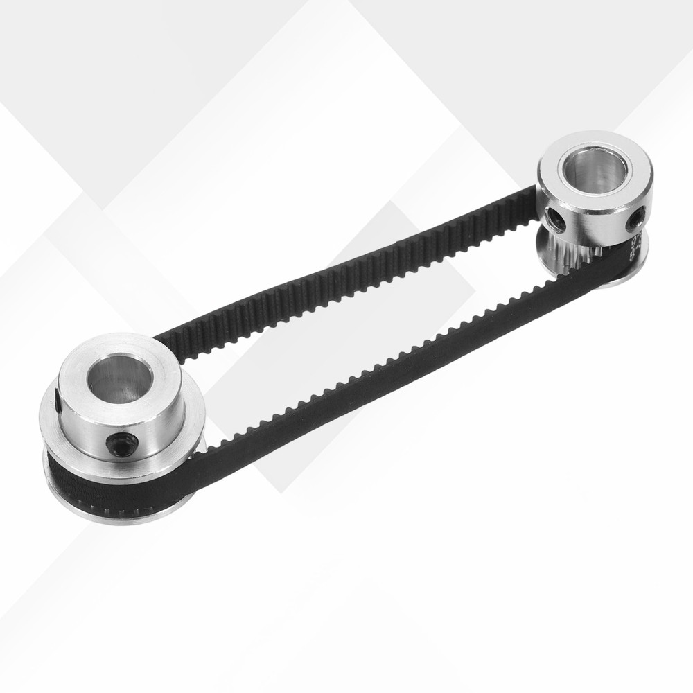 300mm GT-2 Timing Belt, 5pcs 6mm Width 2mm Pitch 3D Printing Closed Loop, Black