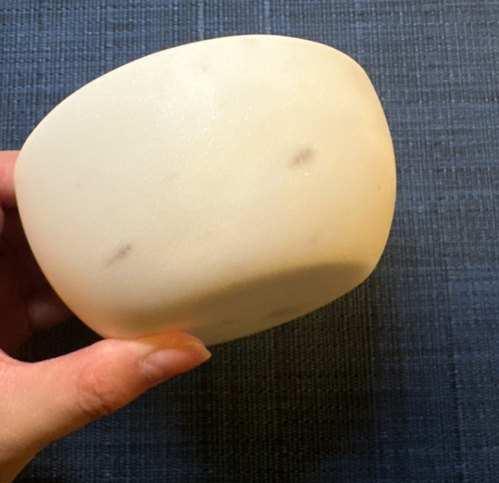 Grooved Marble Shaving Bowl