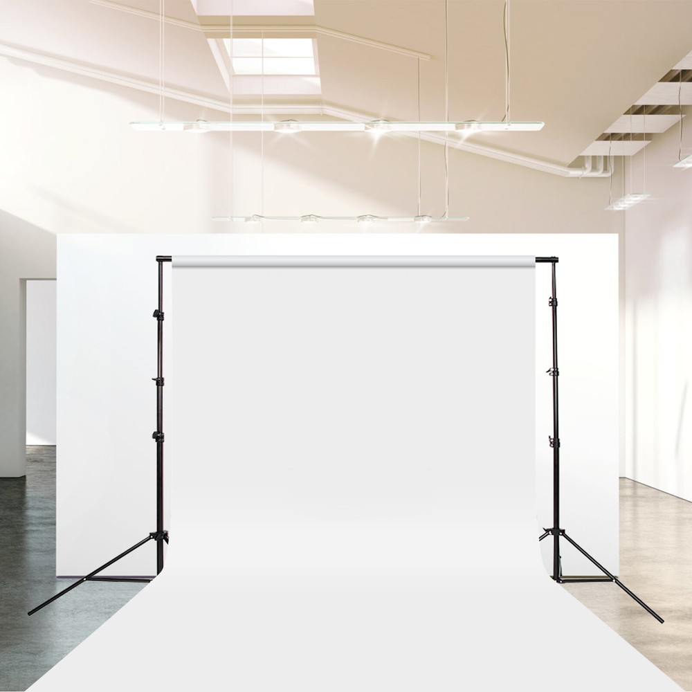 10ft 3m Adjustable Background Support Stand Photography Video Backdrop Kit Black