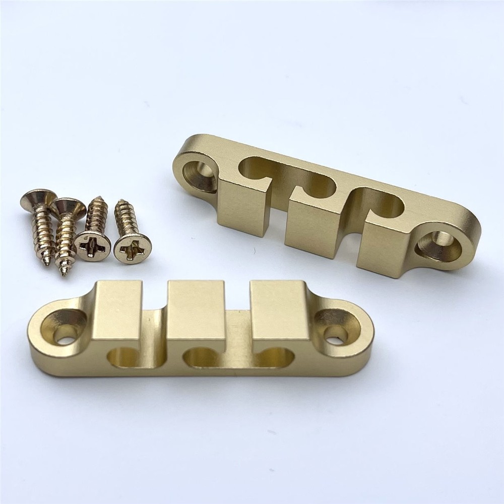 2×Aircraft Aluminum 3 String Bass String Retainer String Guide Fit Hipshot 3SRGD