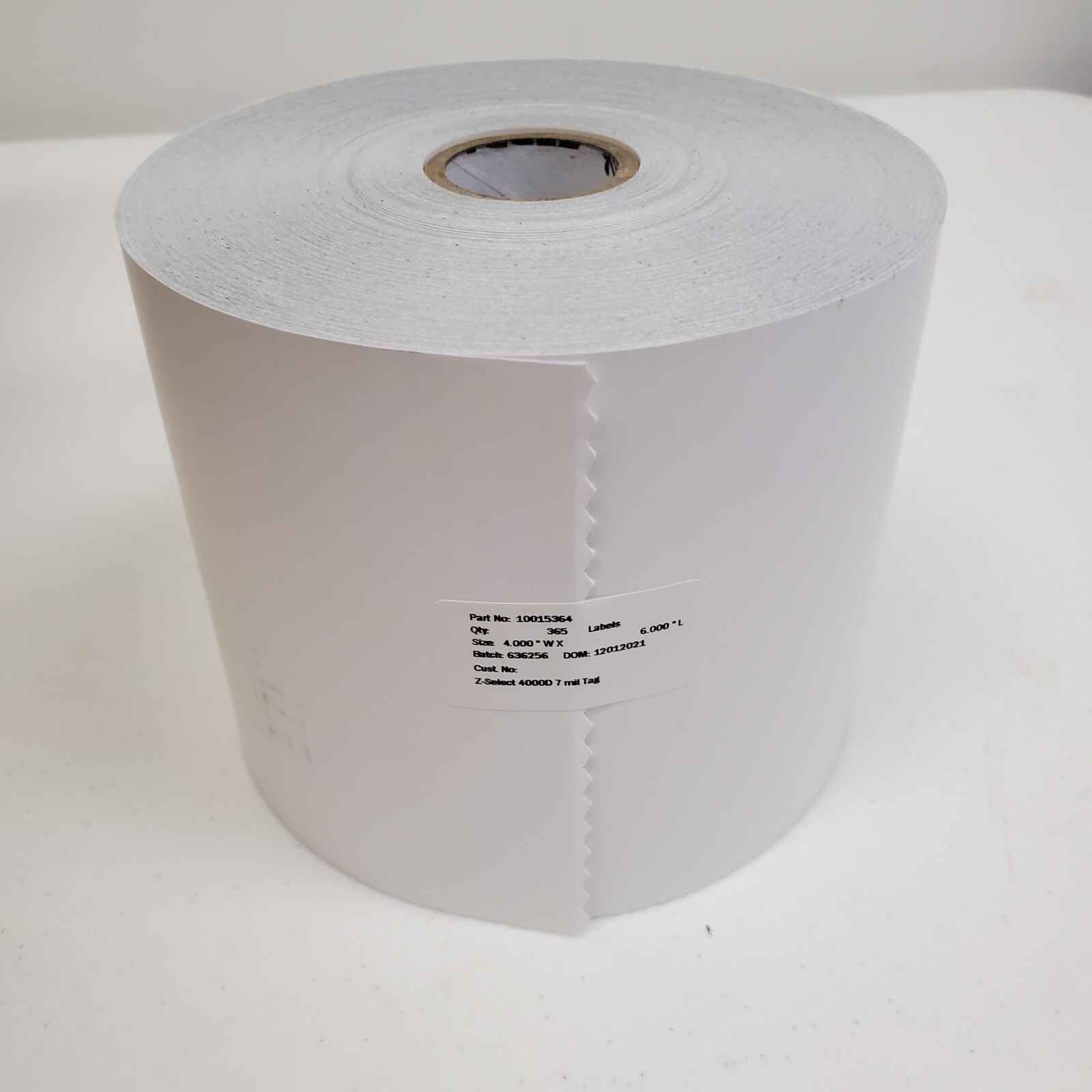 Zebra 4" x 6" Z-Select 4000D 7 mil Tag OEM Thermal Labels - 4 Rolls 10015364 NEW