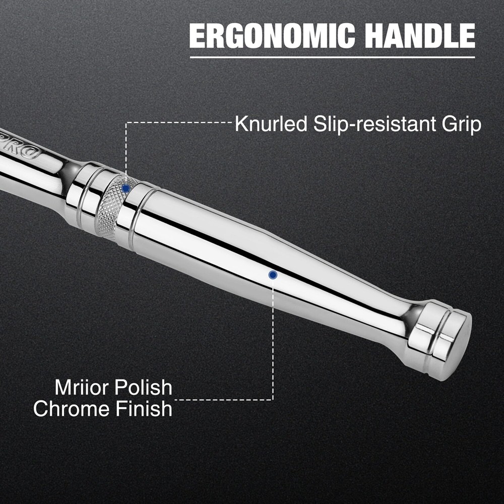 WORKPRO 3/8" Drive Ratchet Handle Quick-Release Reversible Ratchet Sets 72-Tooth