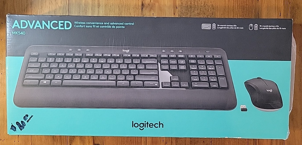 Logitech Advanced MK540 Unify Wireless Keyboard and Mouse NEW IN BOX