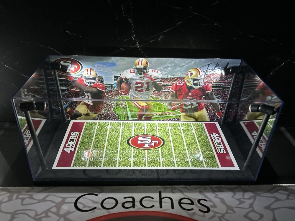 Frank Gore Custom 2 Mini Helmet LED display case for PSA & BGS slabs