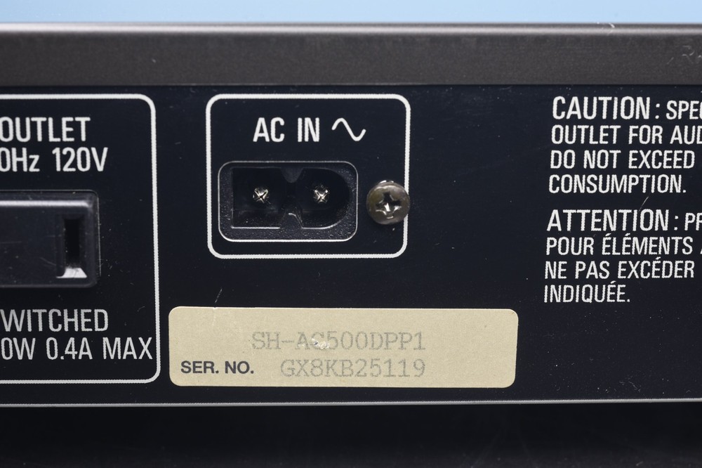 Technics SH-AC500D Digital Surround Processor Dolby AC-3 DTS w/ Remote, Manual +