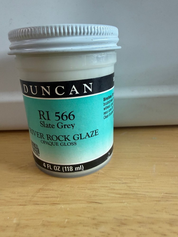 Duncan Opaque River Rock Glaze RI 566 Slate Grey