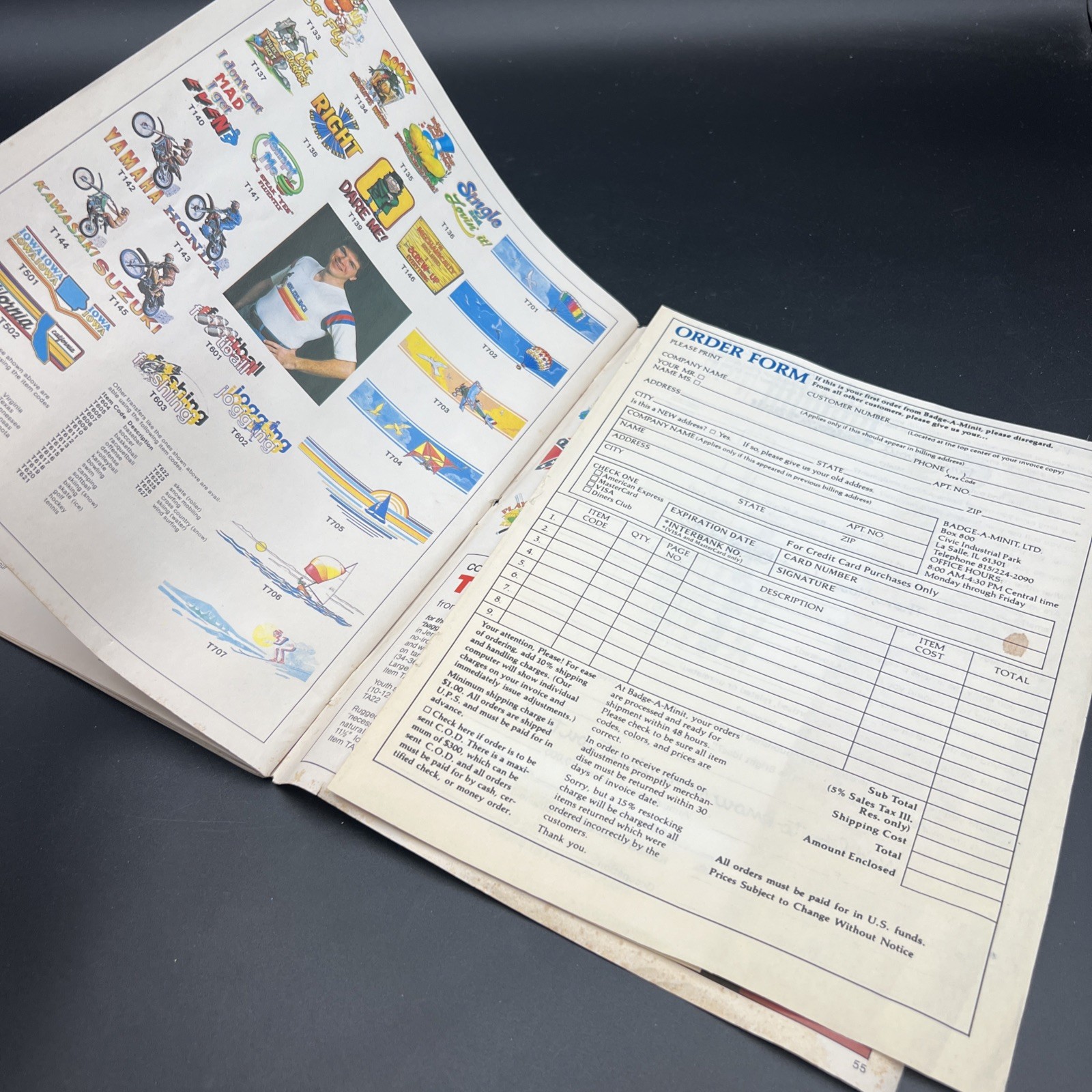 Badge A Minit Button Making Equipment Catalog 1982 Order Form Designs Ideas Zine