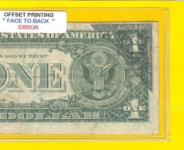 == ERROR ~ $1~ Face to Back == OFFSET printing == J17943490A == Take a look ~~
