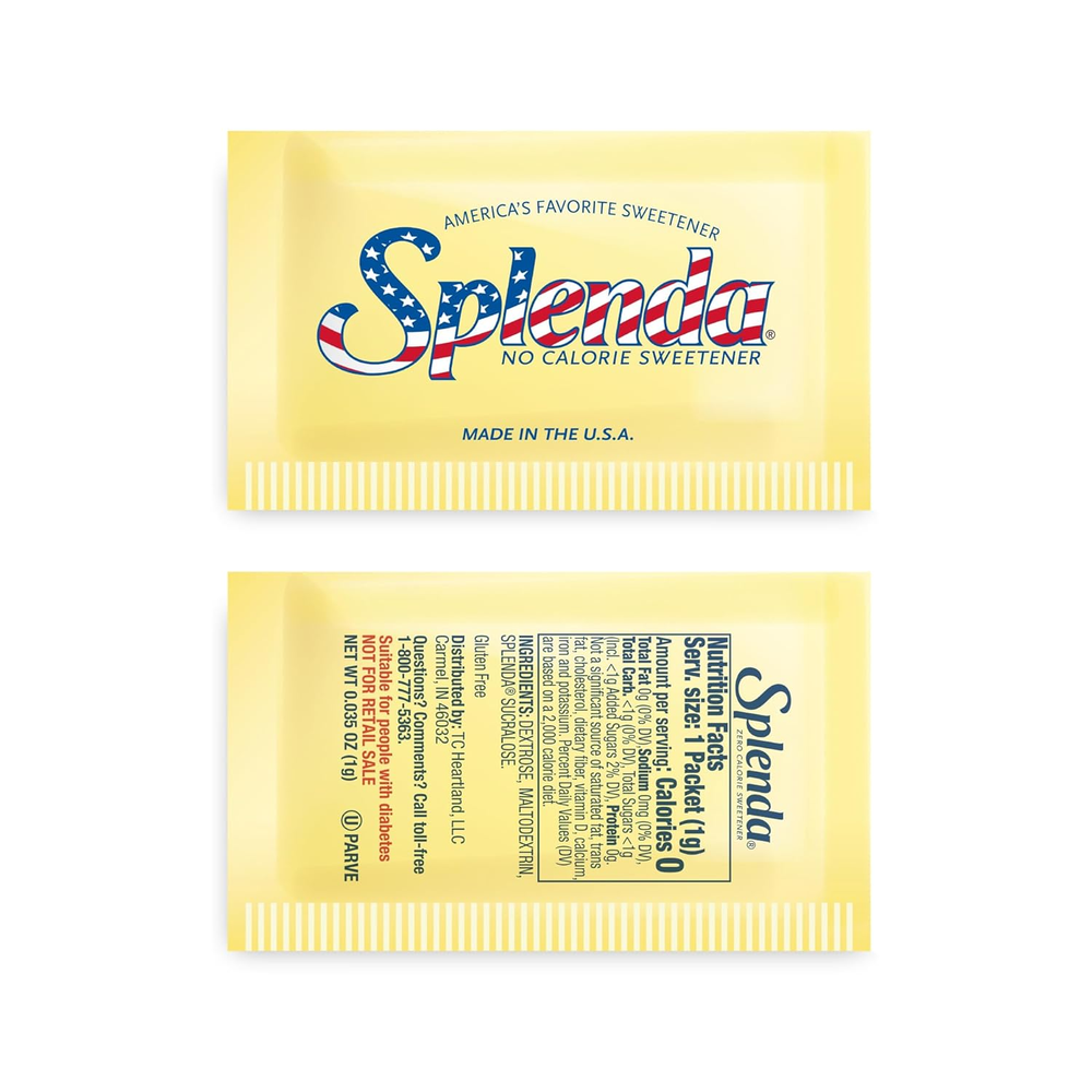 SPLENDA Zero Calorie Sweetener, 2000 Count Packets