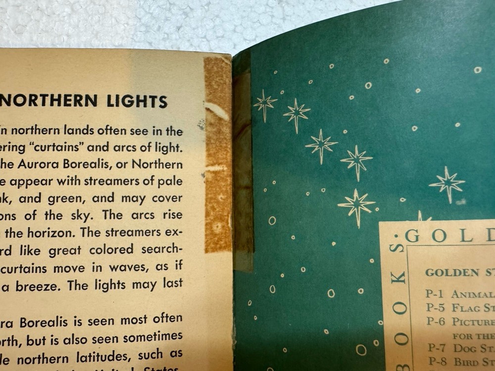 Vintage 1958 Space Wonders Sticker Book