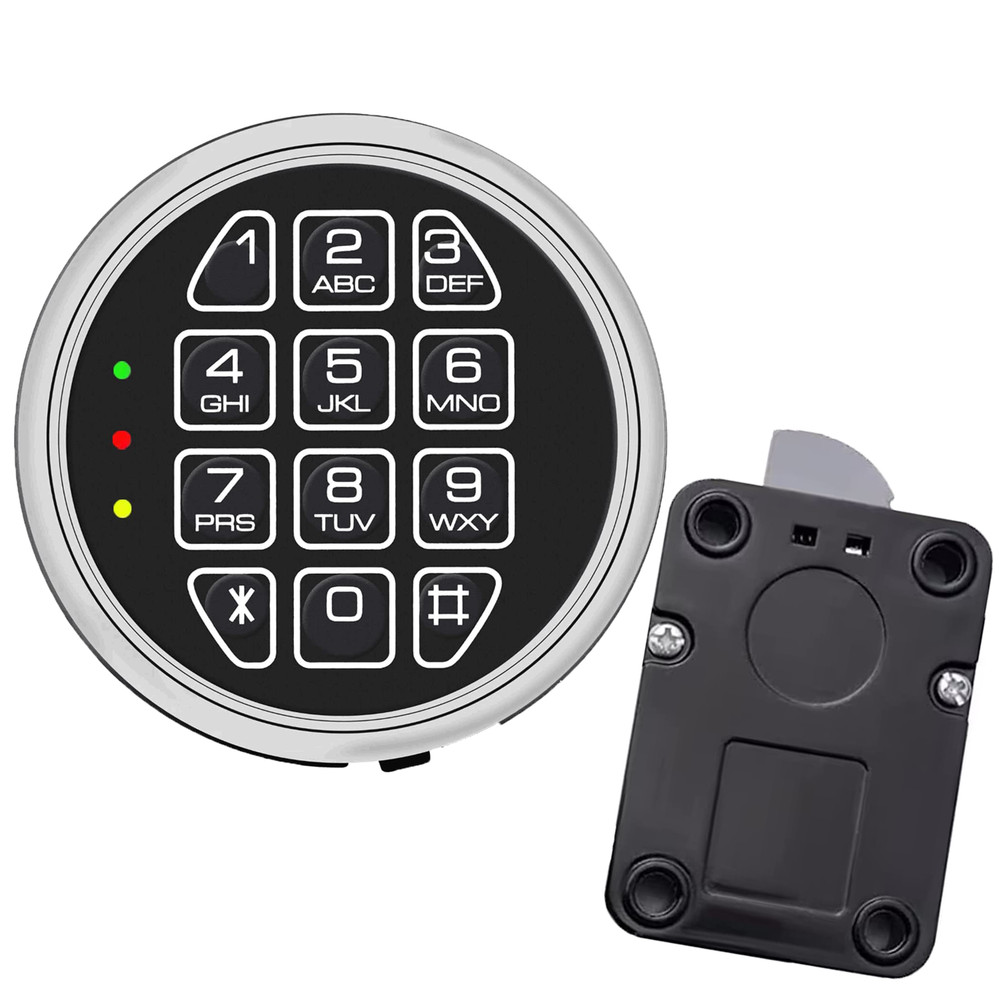 Stack on Gun Safe Lock Replacement With Swing Bolt Fireproof Chrome Digital Lock