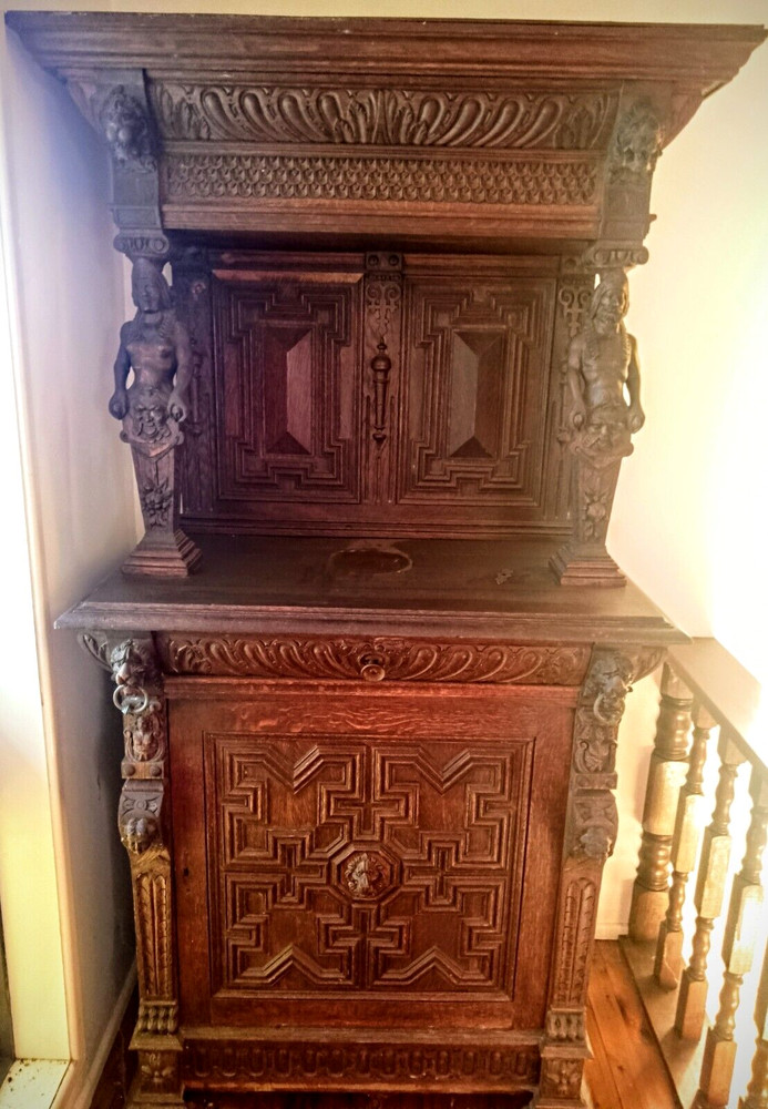19th Century Dutch Antique Oak Buffet