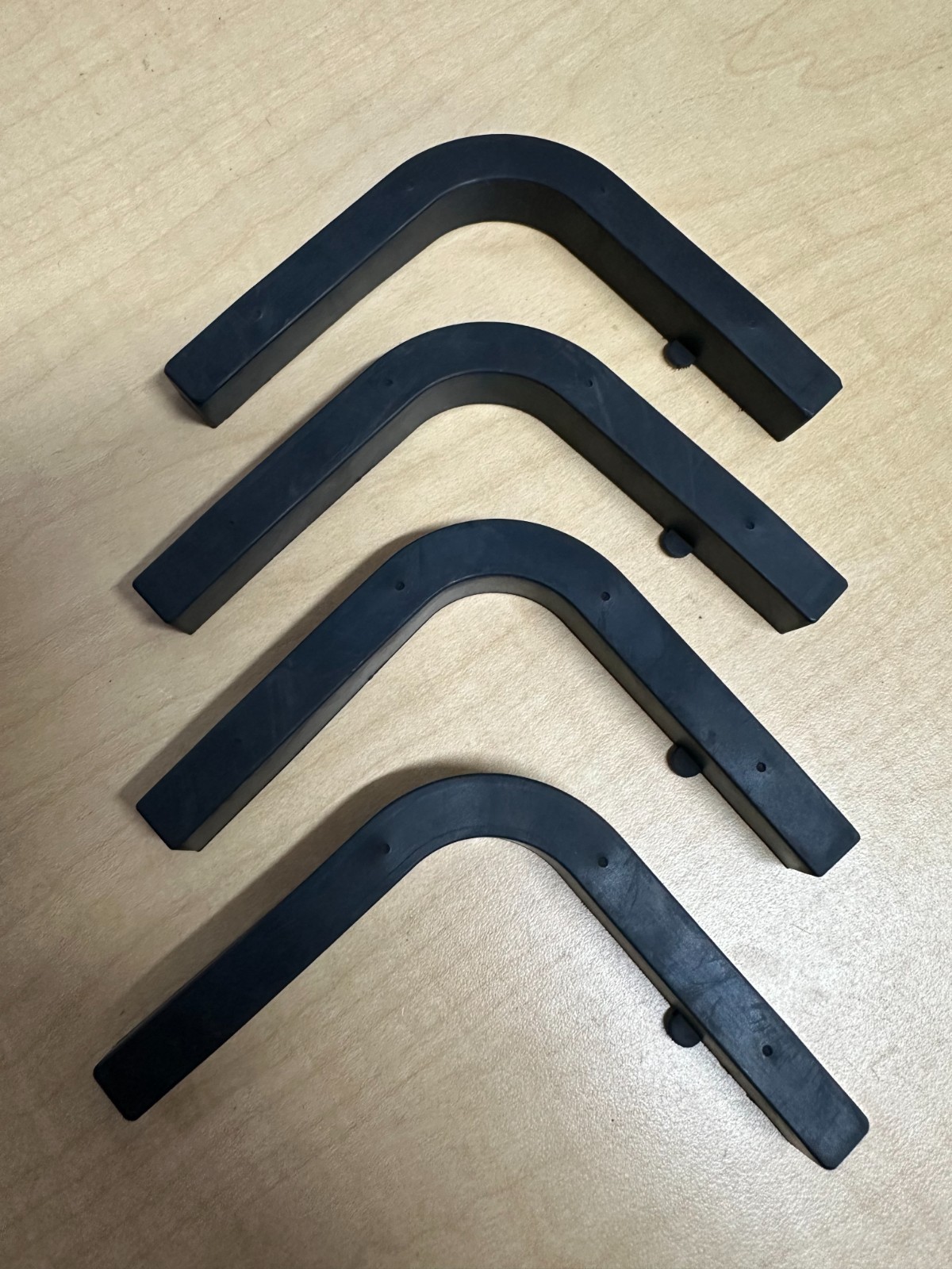 (4) RUBBER CORNER BOTTOM REPLACEMENT SLIP FEET for Firm TransFirmer Stepper Set