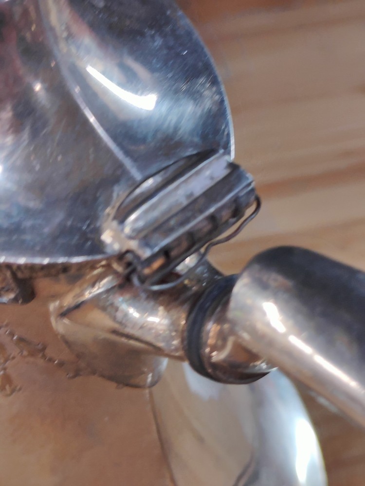 Vintage Silver Plate Coffee/Tea Service Set Art Deco Pattern