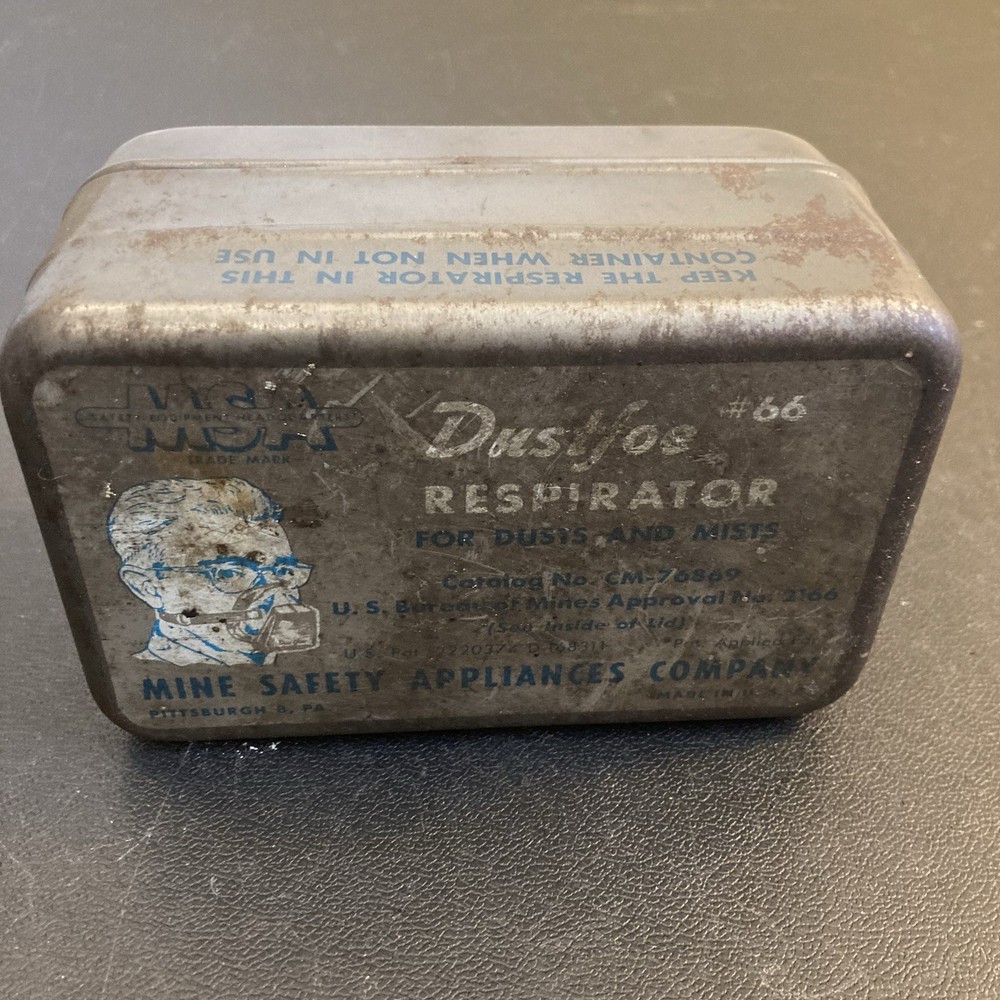 Dustfoe Mining Tin 66 Vtg Pittsburgh