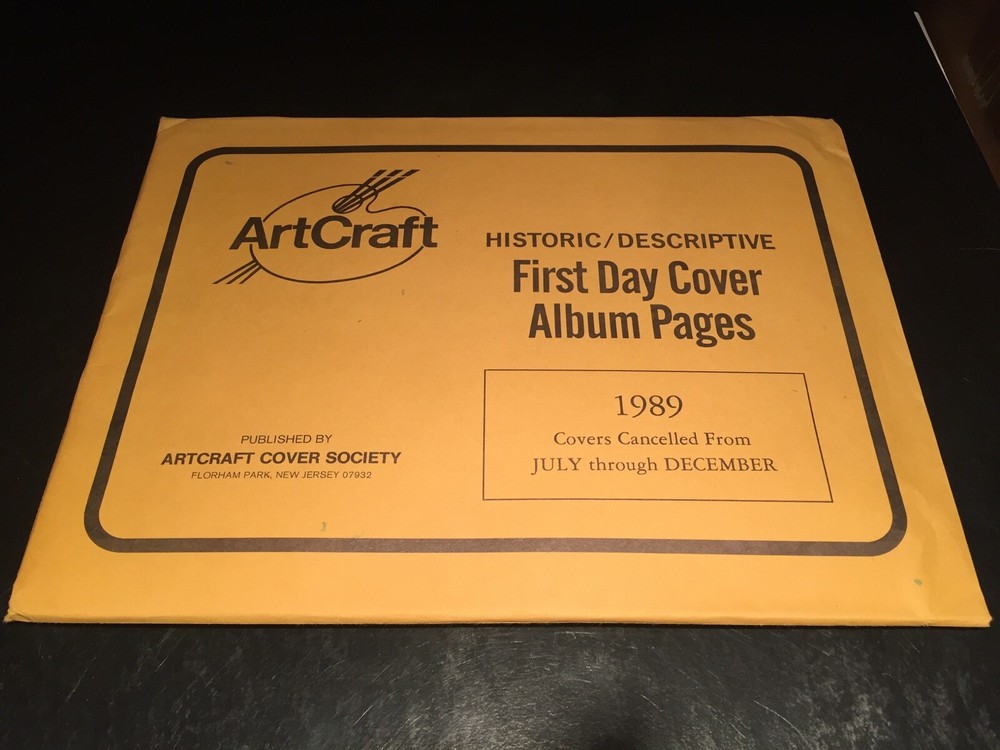 New White Ace Album Supplement Pages FDC 1989 Covers Cancelled From July-Dec