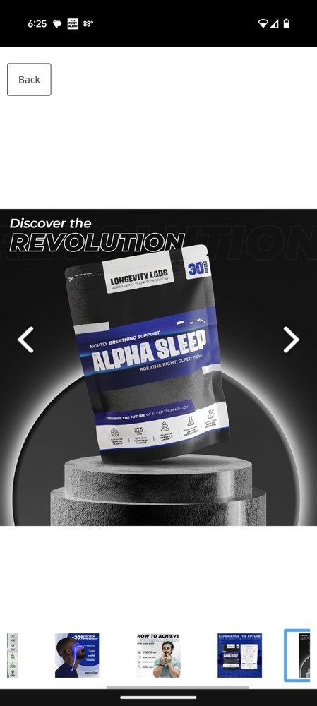 Longevity Labs Alpha Sleep Nightly Breathing Support 30 Nights