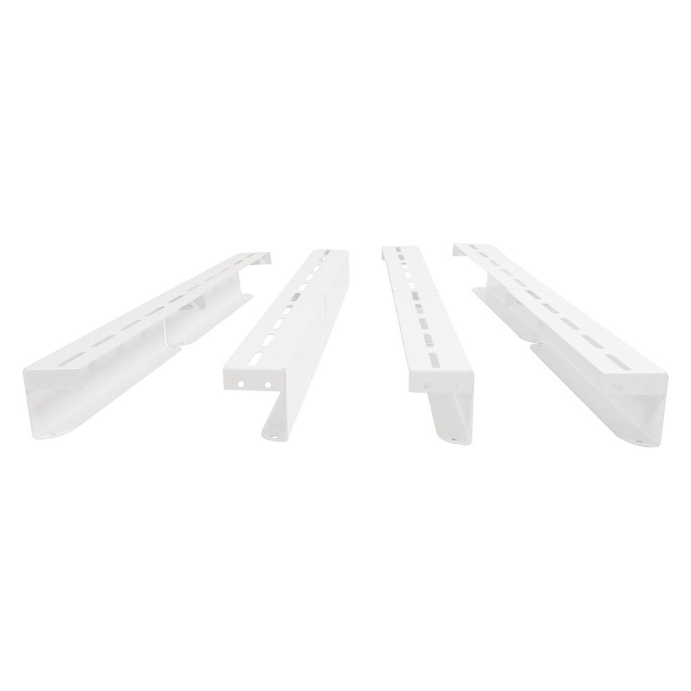 White Overhead Garage Ceiling Storage Racks Bin Organization System Heavy Duty