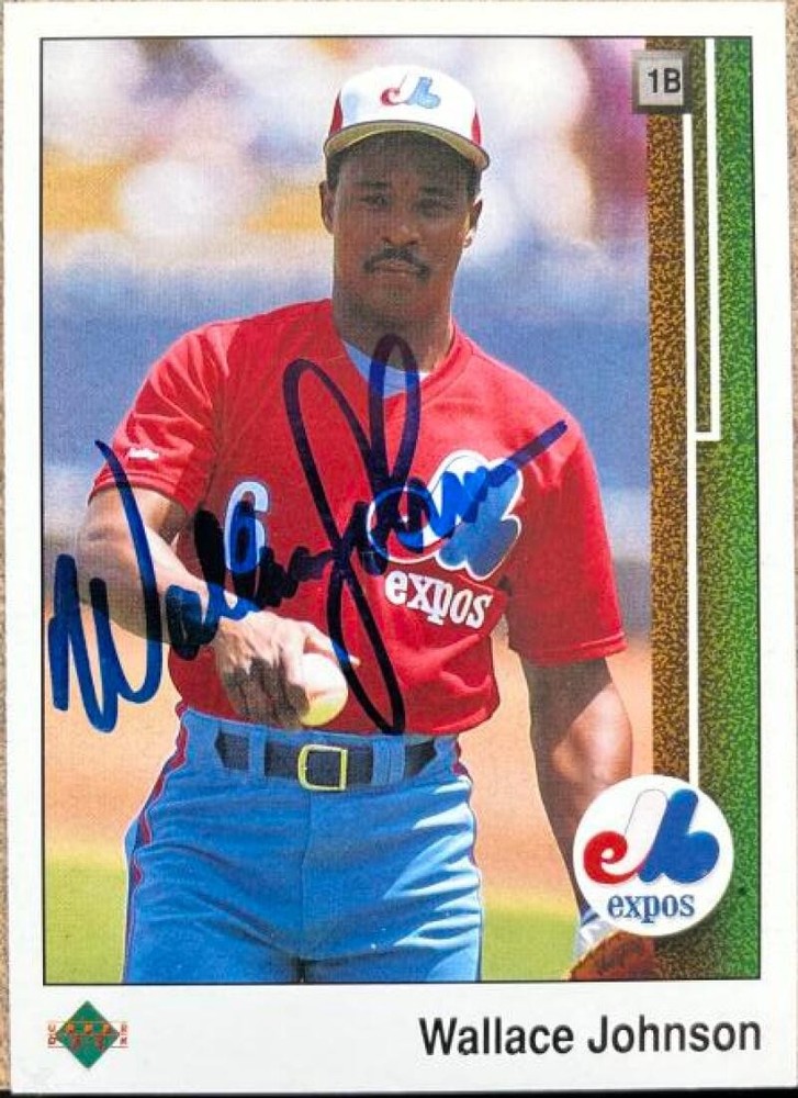 Wallace Johnson Autographed 1989 Upper Deck #124