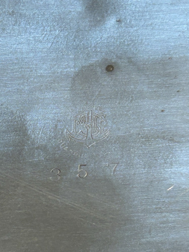 Pairpoint Silver Plate Serving Tray Floral Engraved Pattern 357 Oval Victorian