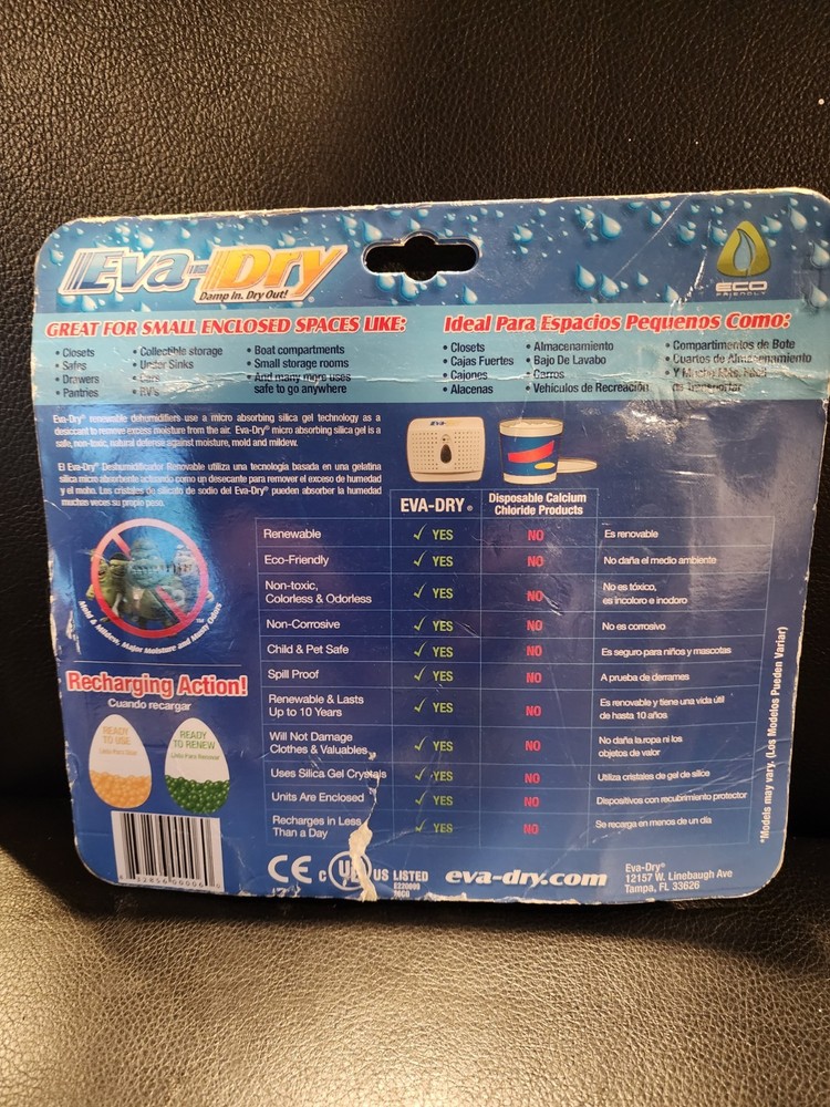 Eva-Dry E-333 Renewable Mini-Dehumidifier Plug In