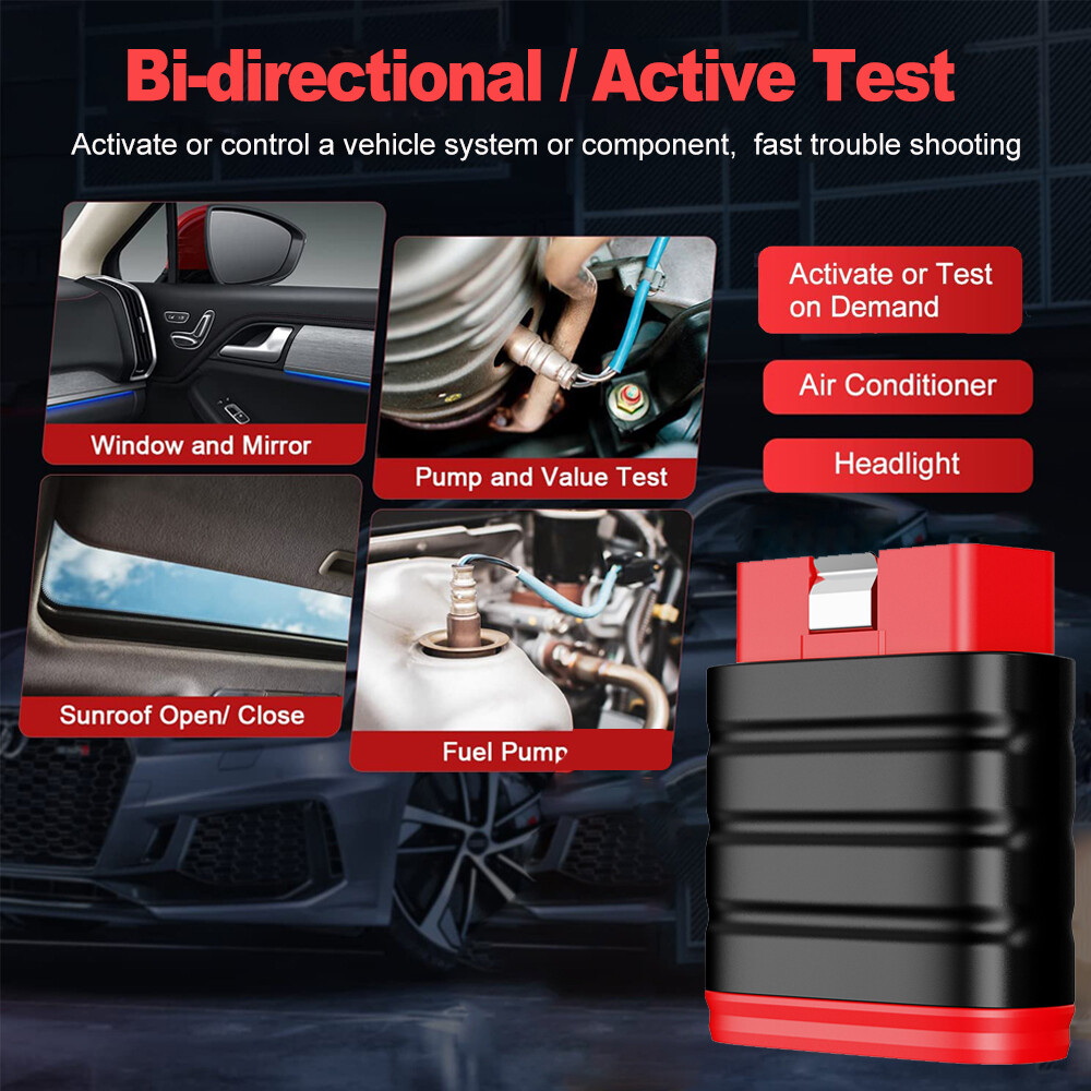 ThinkSafe OBD2 Diagnostic Scanner Bluetooth All System Bidirectional ABS SRS BMS