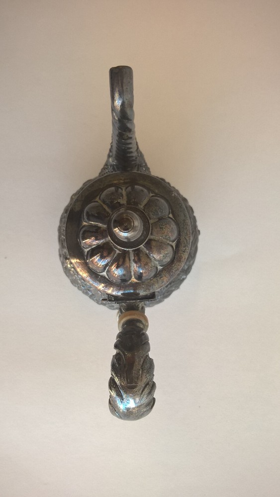 Simpson Hall Miller Coffee Tea Server Antique Victorian Repousse Silverplate 8"