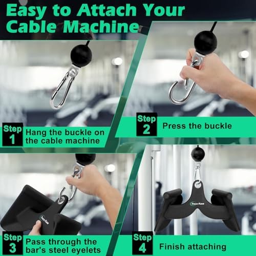 LAT Pulldown Attachments: LAT Pull Down Bar Cable 1&4 - Narrow & Middle Grip