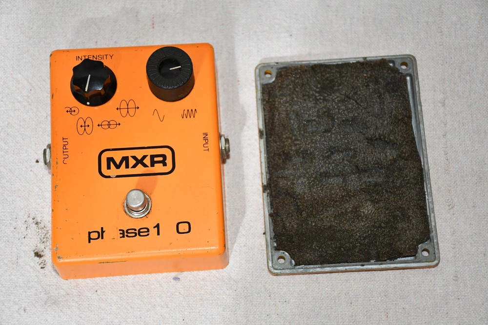 Vintage MXR Phase 100 Stompbox Effect Pedal Phaser Block Logo