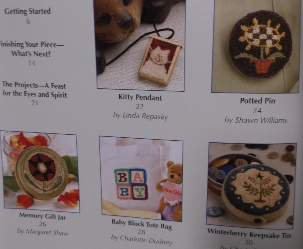PASSION FOR PUNCHNEEDLE embroidery 16 project design pattern book 2006