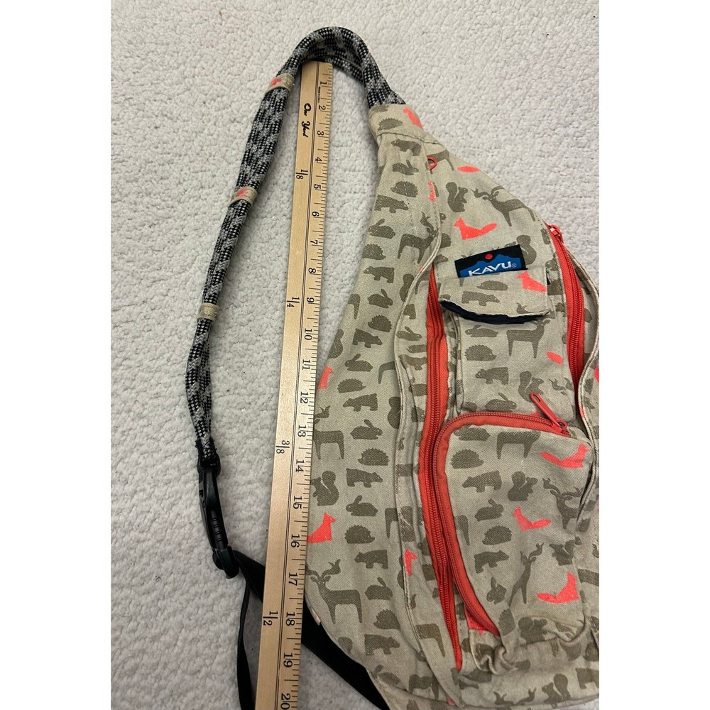 Kavu Animal Print Rope Sling Backpack