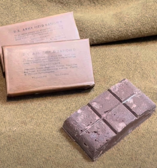Edible WWII D Ration Bar - Museum Quality Reproduction Chocolate