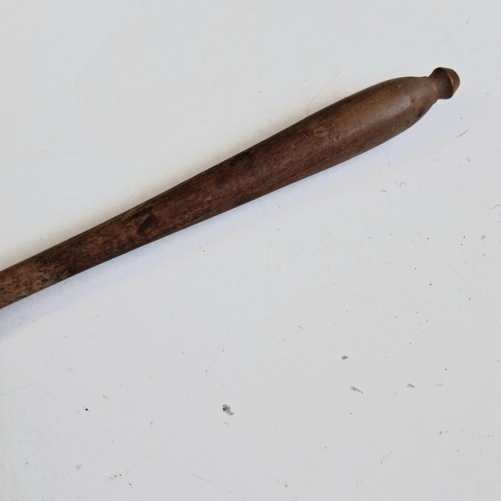 Antique Wood Treen Snuff Spoon
