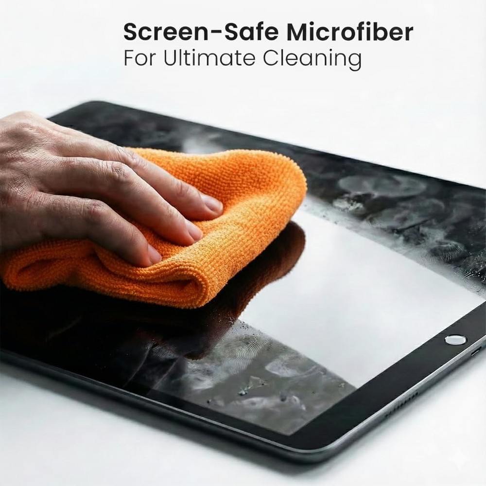 Screen Cleaner Spray - TV and Microfiber 2 Pack, white