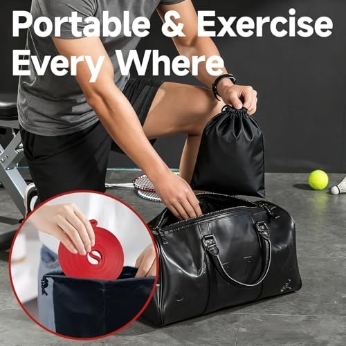 Multi-Level Resistance Bands Set with Door Anchor - Pull Up Assistance, Exercise