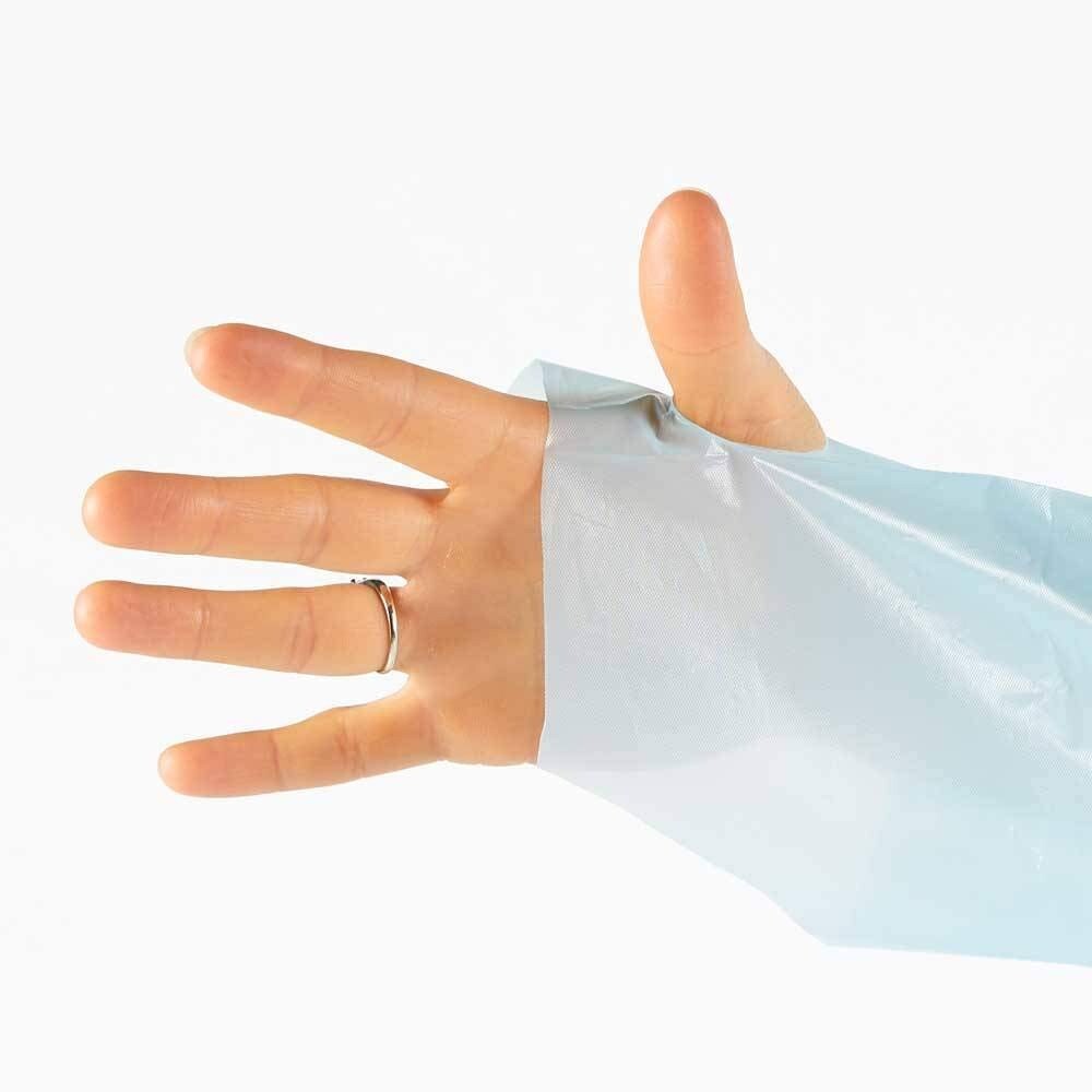 150ct case Polyethylene Level 1 Disposable Non-Surgical Isolation Gowns Blue