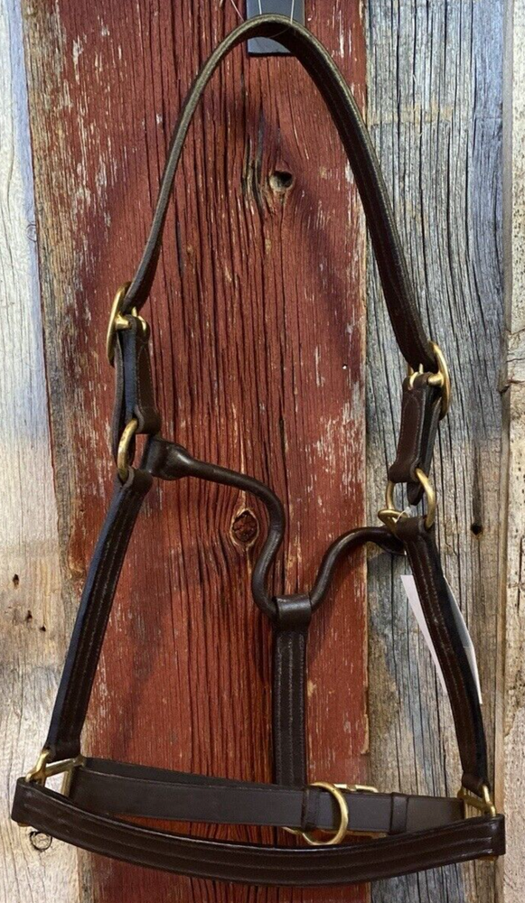 Camelot Triple Stitch Leather Pony Halter