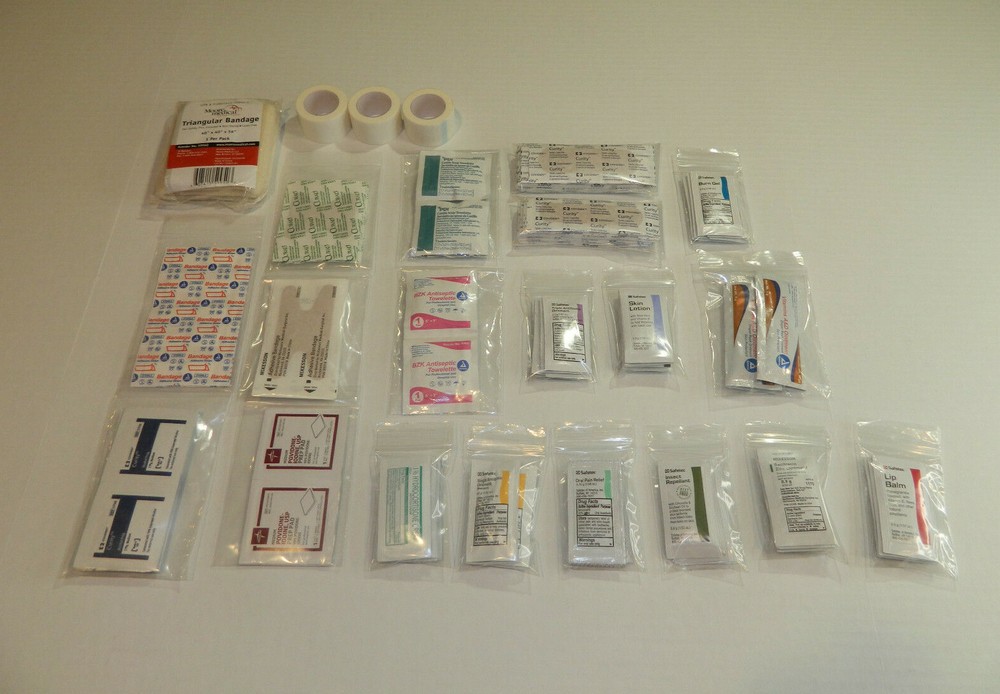 Custom 218 Item Wound Prep and Care First Aid Kit Refill