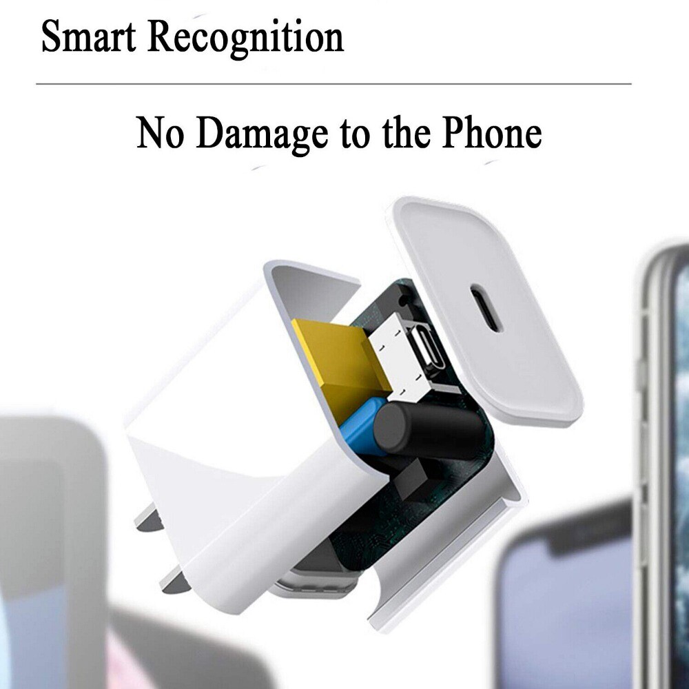 For iPhone 16 15 14 13 12 11 20W Fast Charger Block USB Type C Wall Adapter Lot