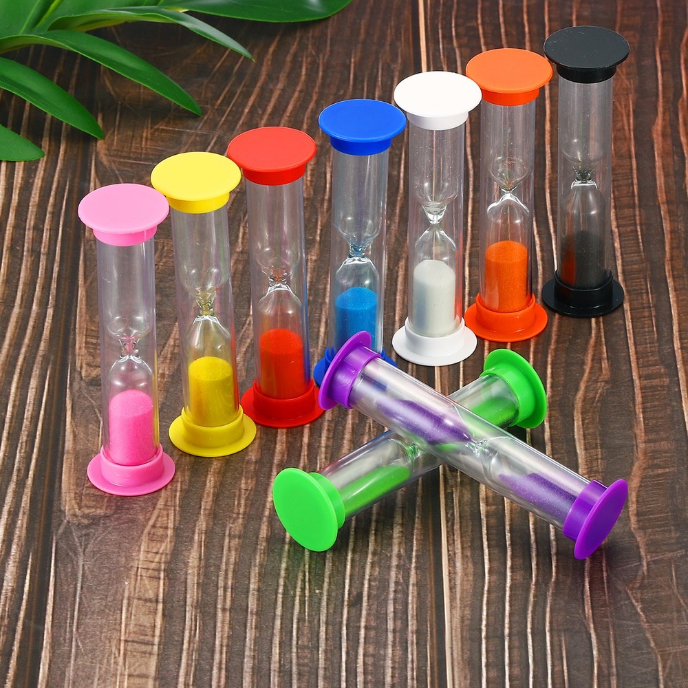 1 Minute Sand Timer, 4Pcs Small Sandy Clock, Count Down Sand Glass Blue