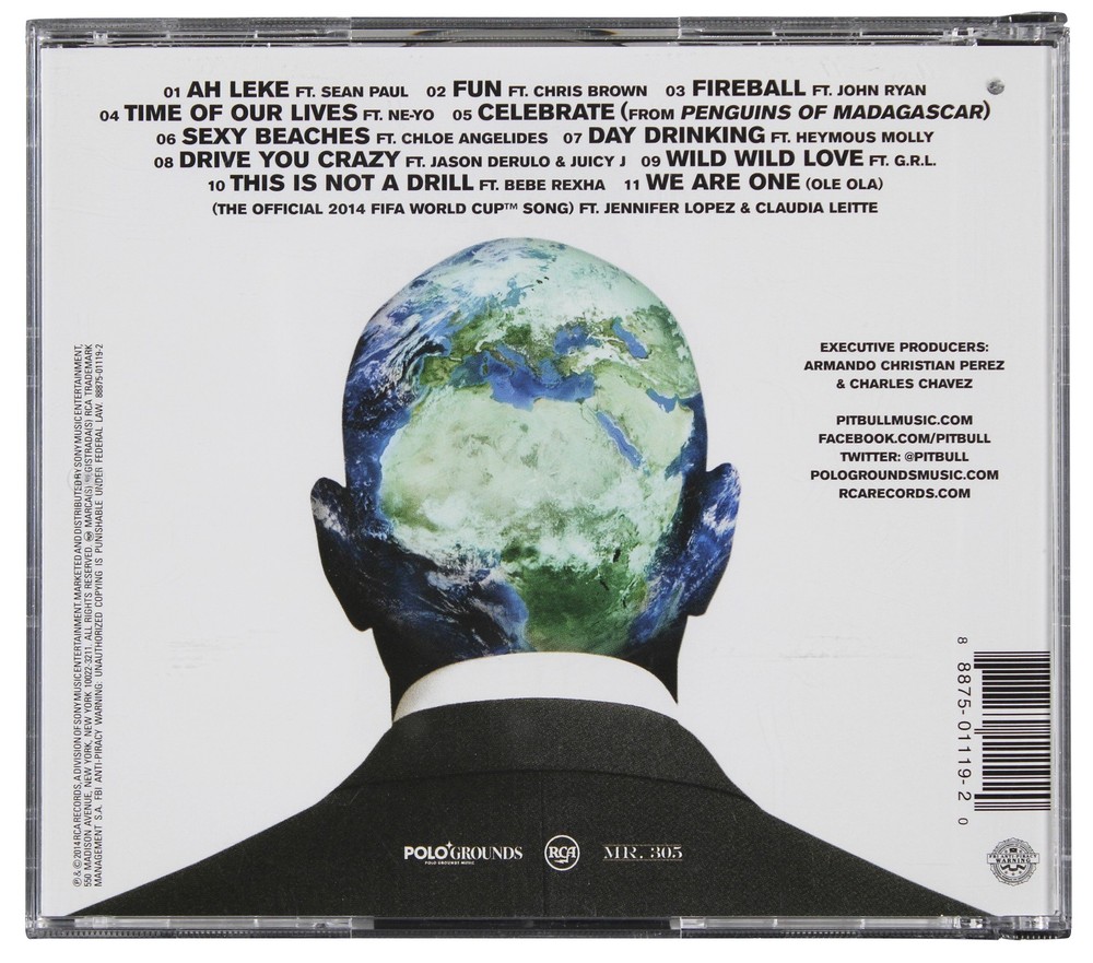 Pitbull Authentic Signed Globalization CD Booklet w/ Disc JSA #CL51519
